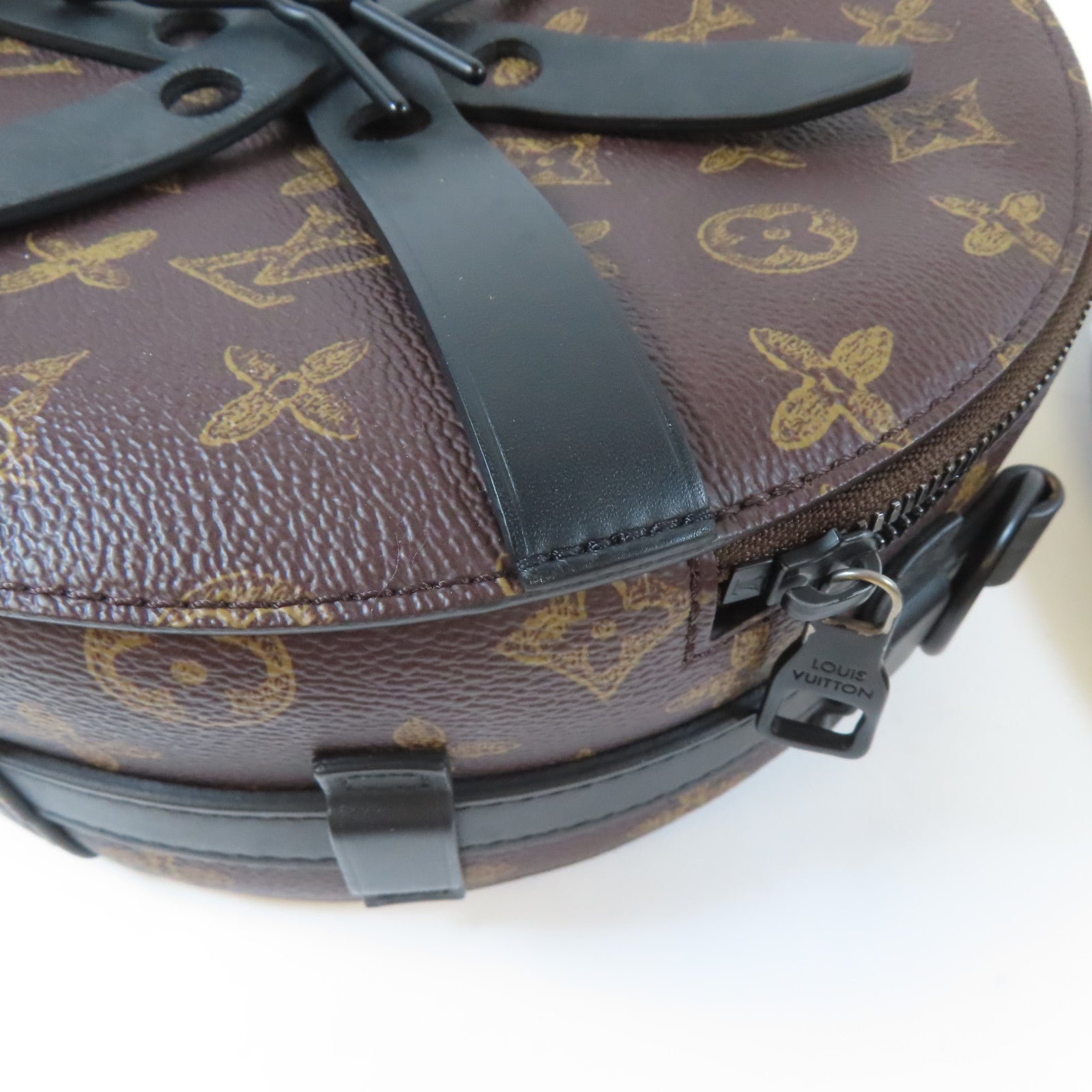 LOUIS VUITTON 【激減優惠】Monogram Wheel Box黑扣手挽肩背兩用袋啡色