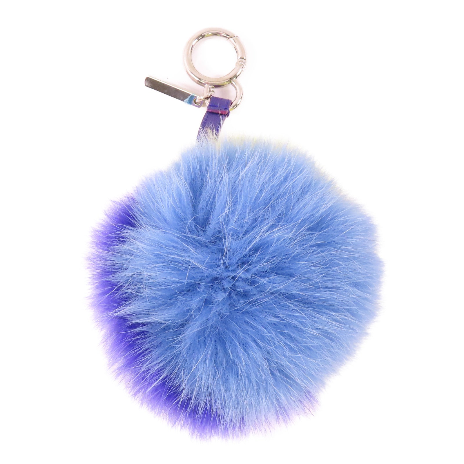 FENDI 毛皮Charm銀扣掛飾