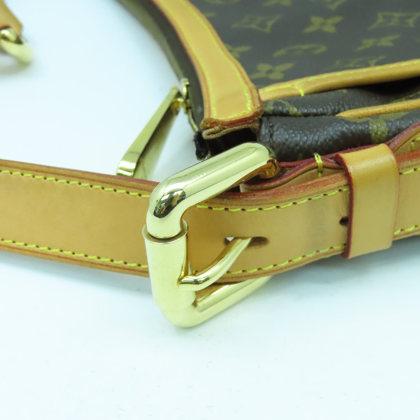 LOUIS VUITTON Monogram Tulum GM金扣肩背袋啡色