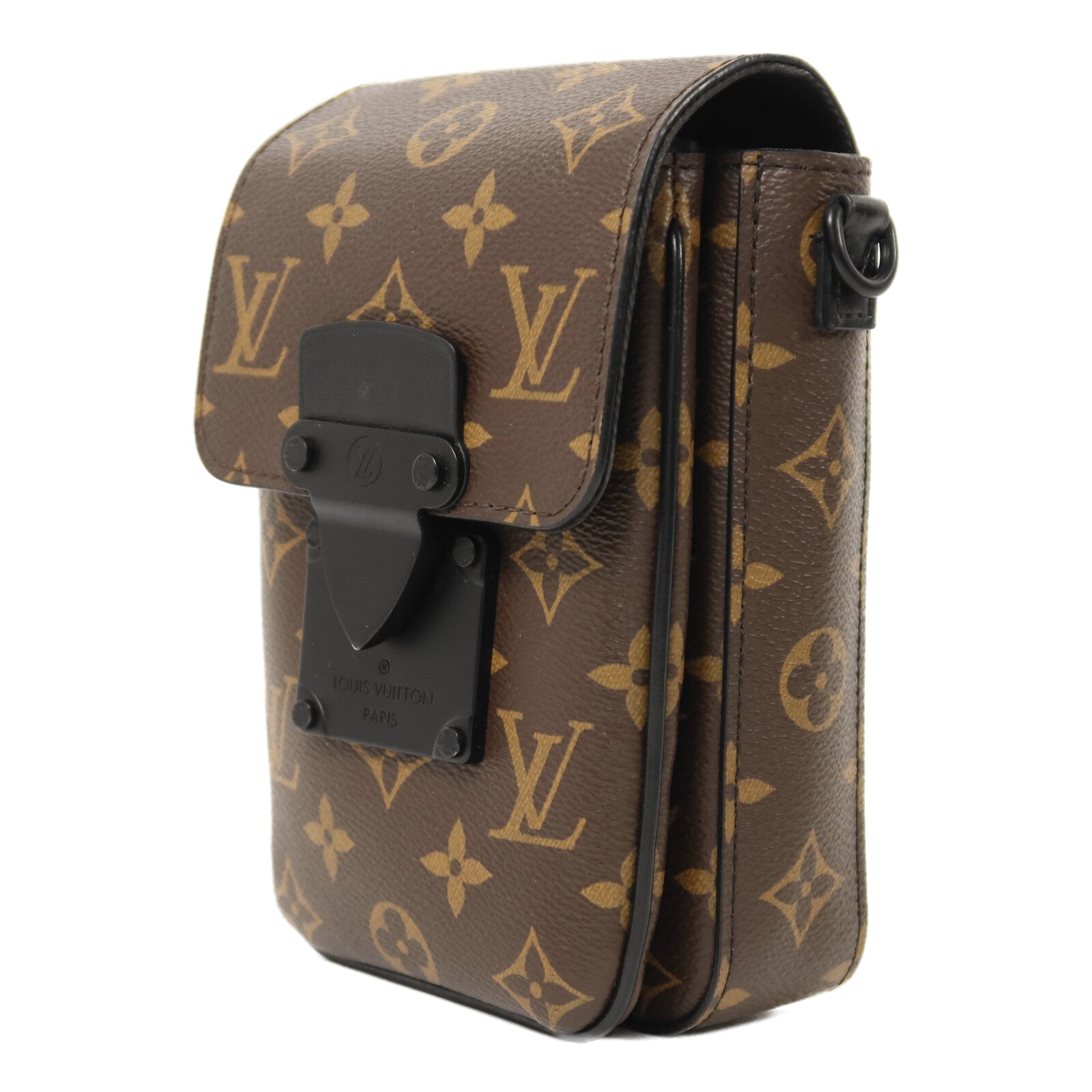 LOUIS VUITTON Monogram Macassar S-Lock肩背袋