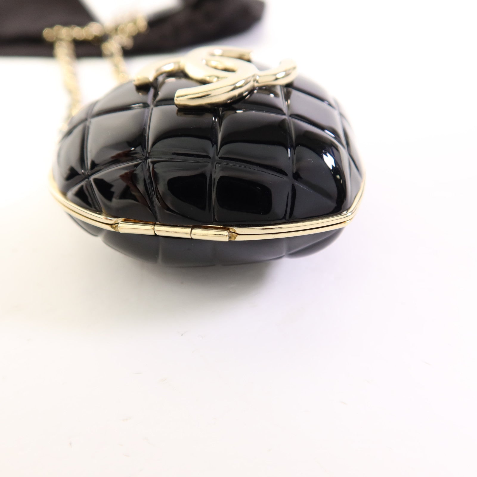 CHANEL PVC/金屬/皮革Heart Charm With Chain金扣掛飾