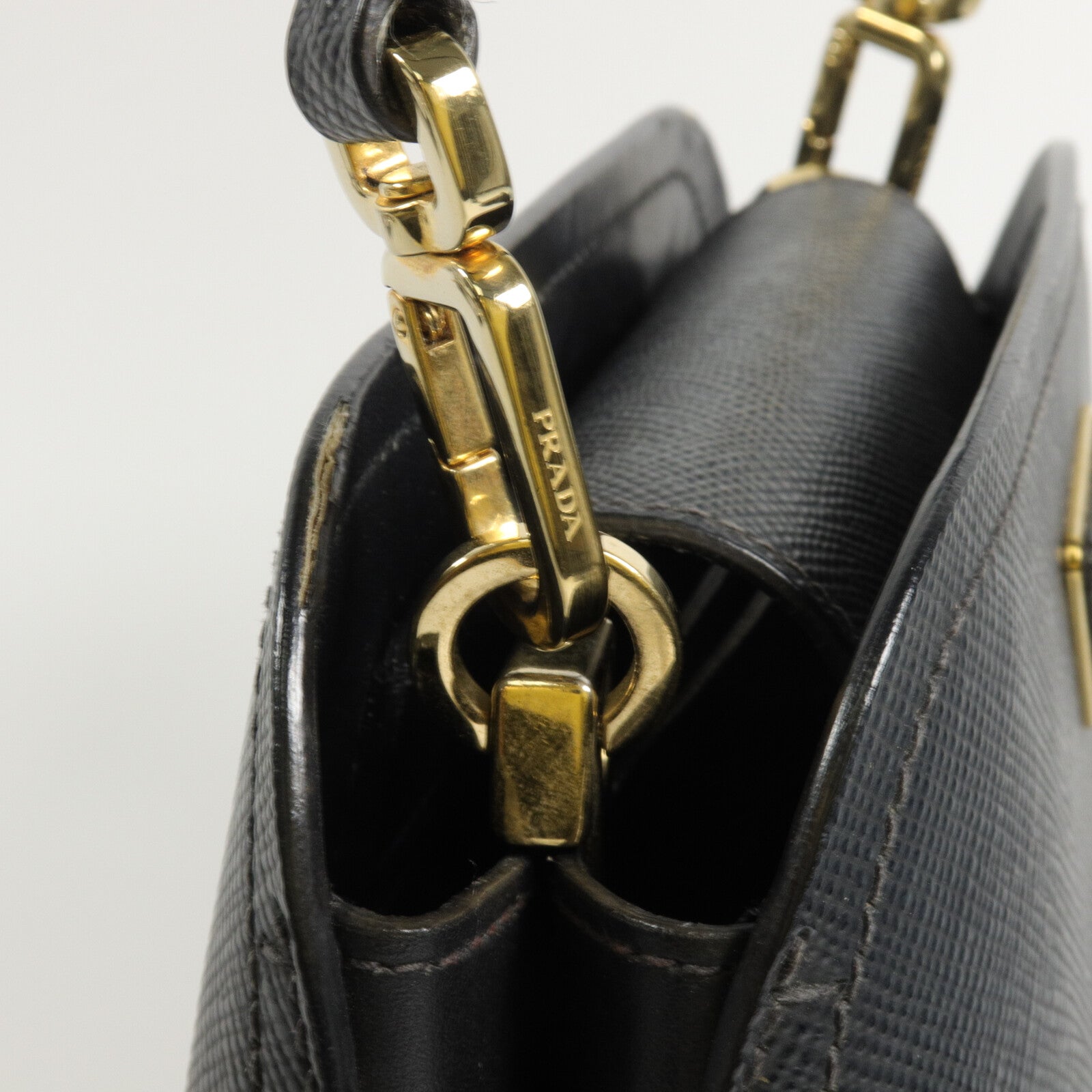 PRADA Saffiano皮革Matinee手挽肩背兩用袋