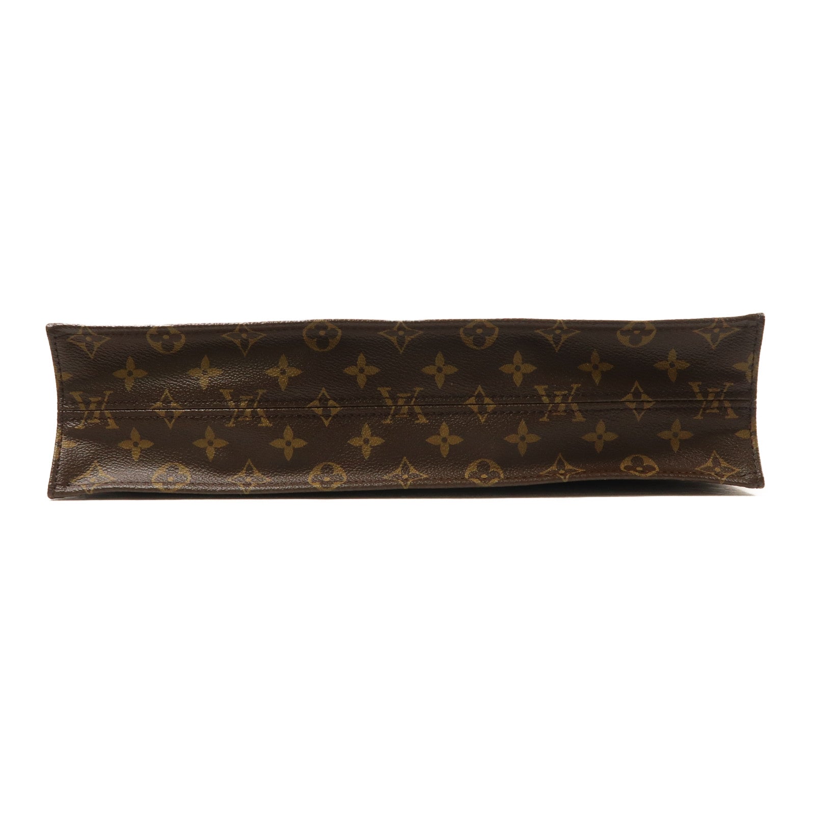 LOUIS VUITTON Monogram Sac Plat金扣手挽袋