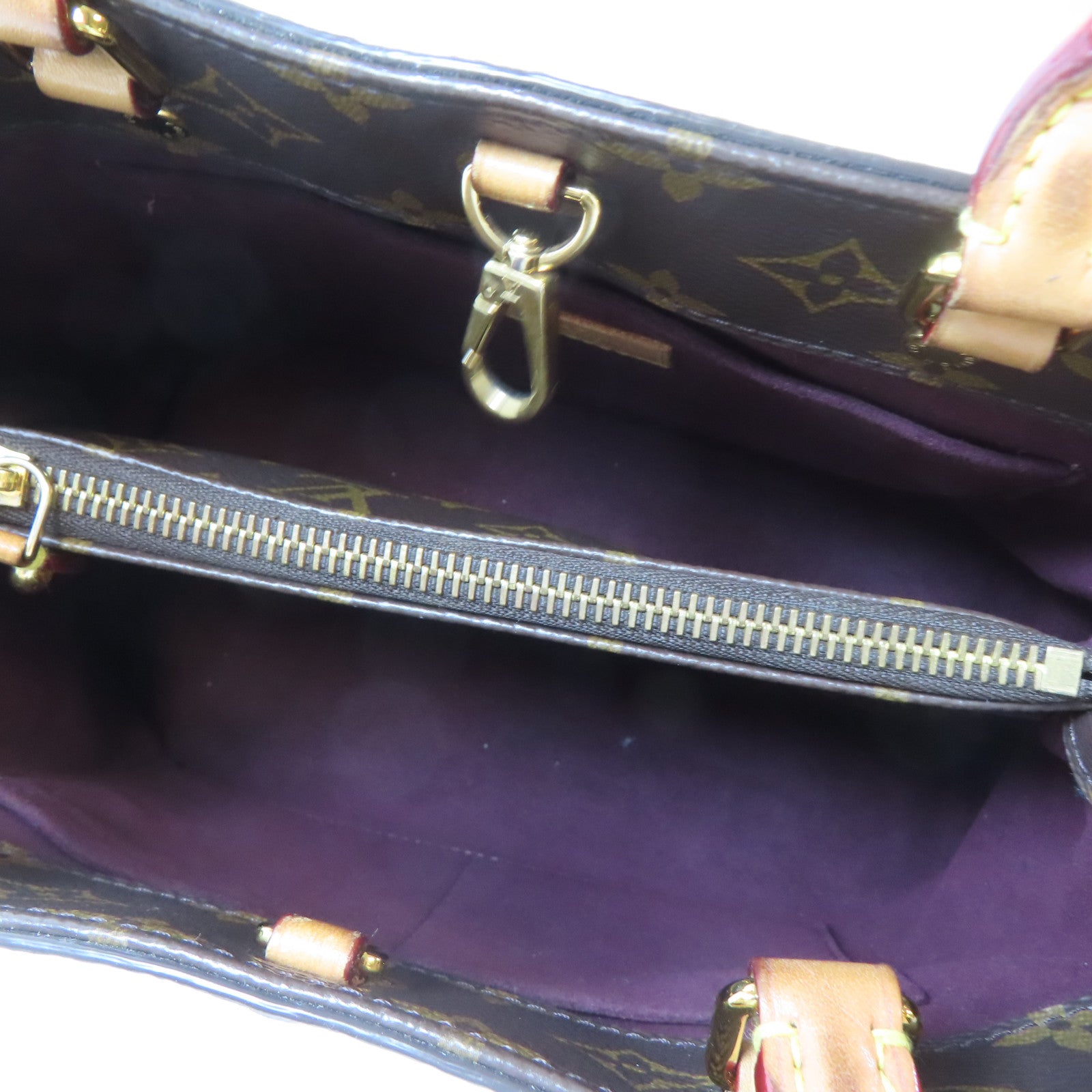 LOUIS VUITTON Monogram Montaigne金扣手挽肩背兩用袋啡色