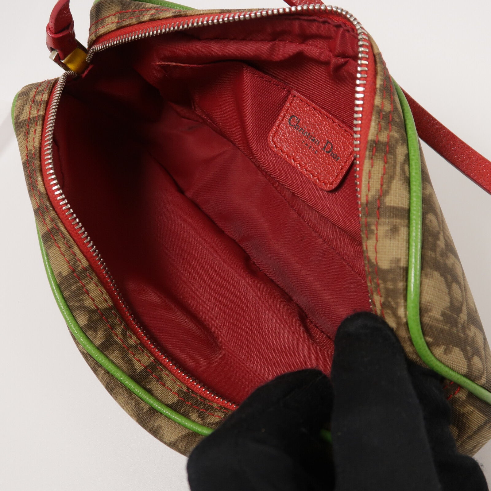 Dior 塗層帆布Rasta Pochette肩背袋