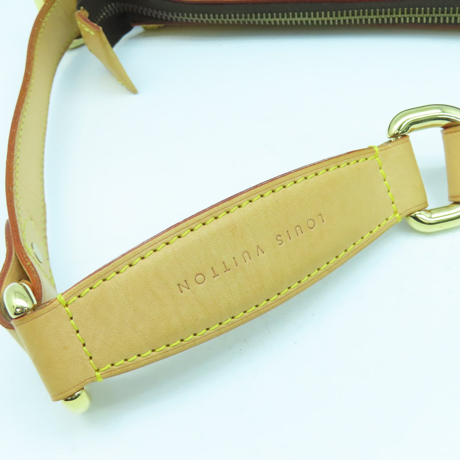 LOUIS VUITTON Monogram Tulum GM金扣肩背袋啡色