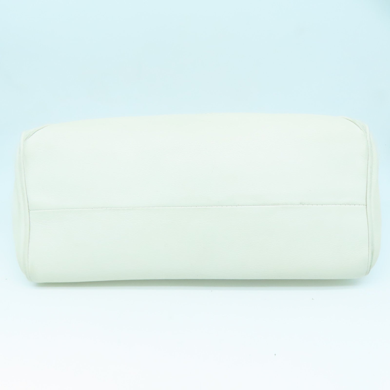 CHANEL 菱格牛皮皮革One Shoulder Bag银扣肩背袋白色