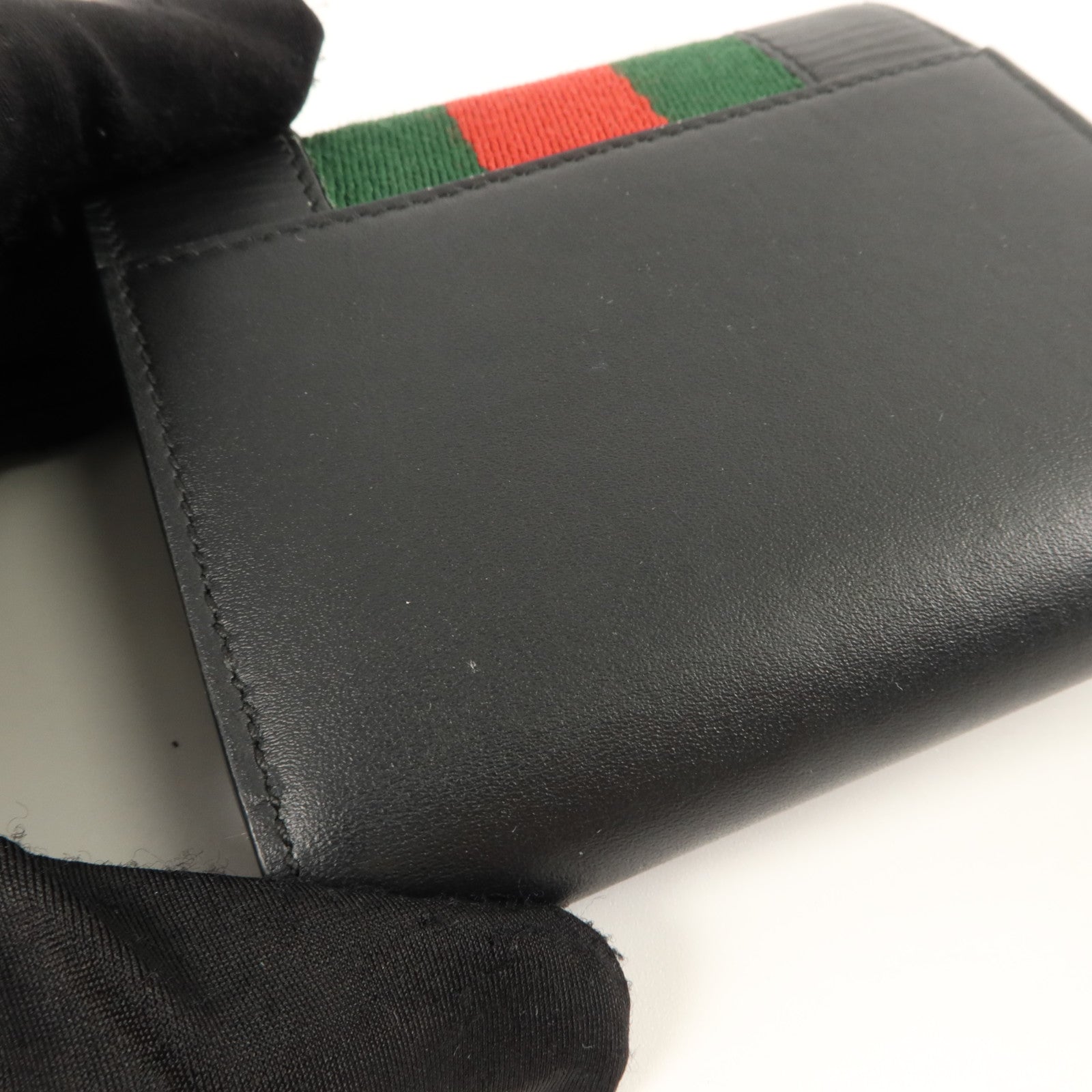 GUCCI 牛皮皮革Trifold Wallet錢包