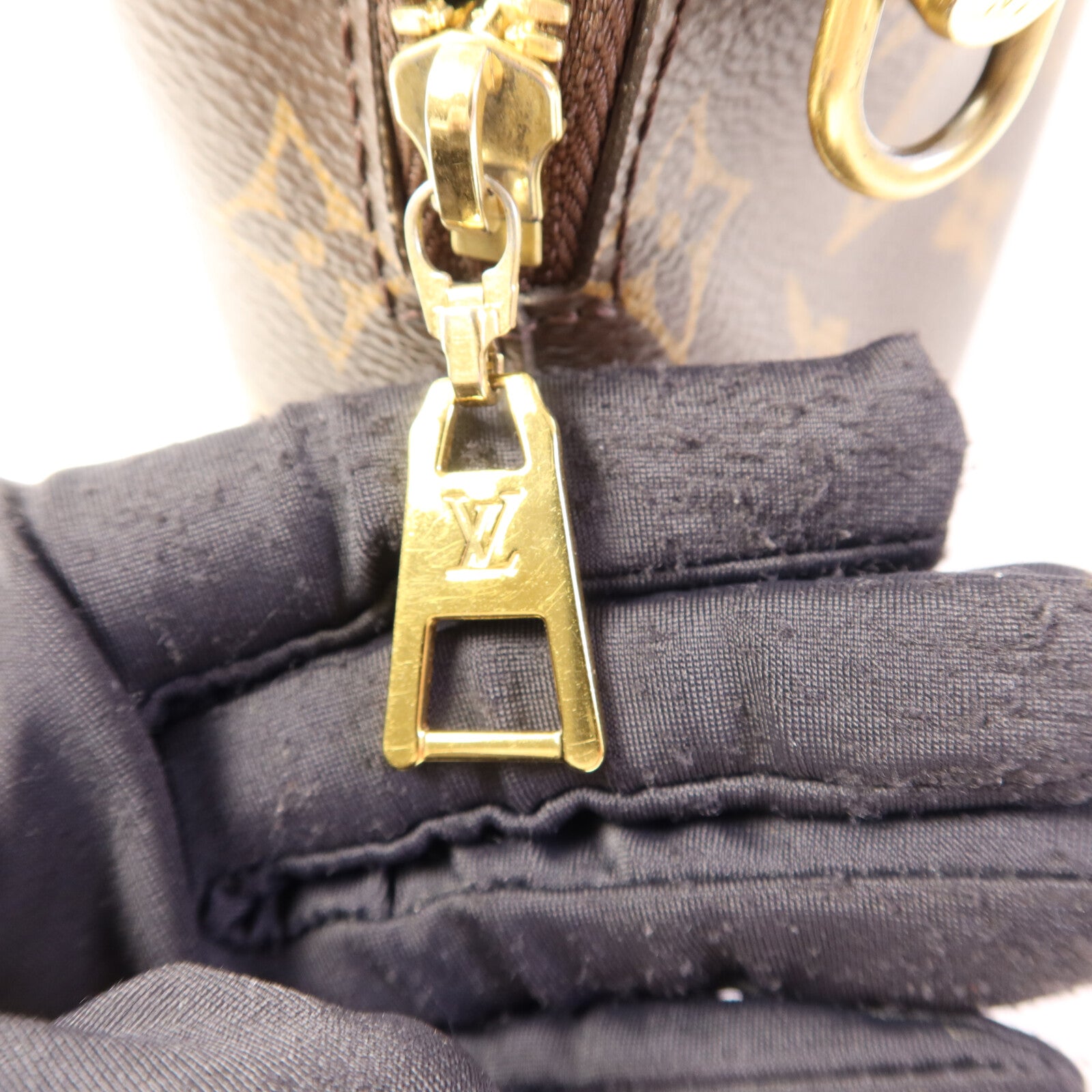 LOUIS VUITTON Monogram Petite Malle Souple金扣手挽肩背兩用袋棕色