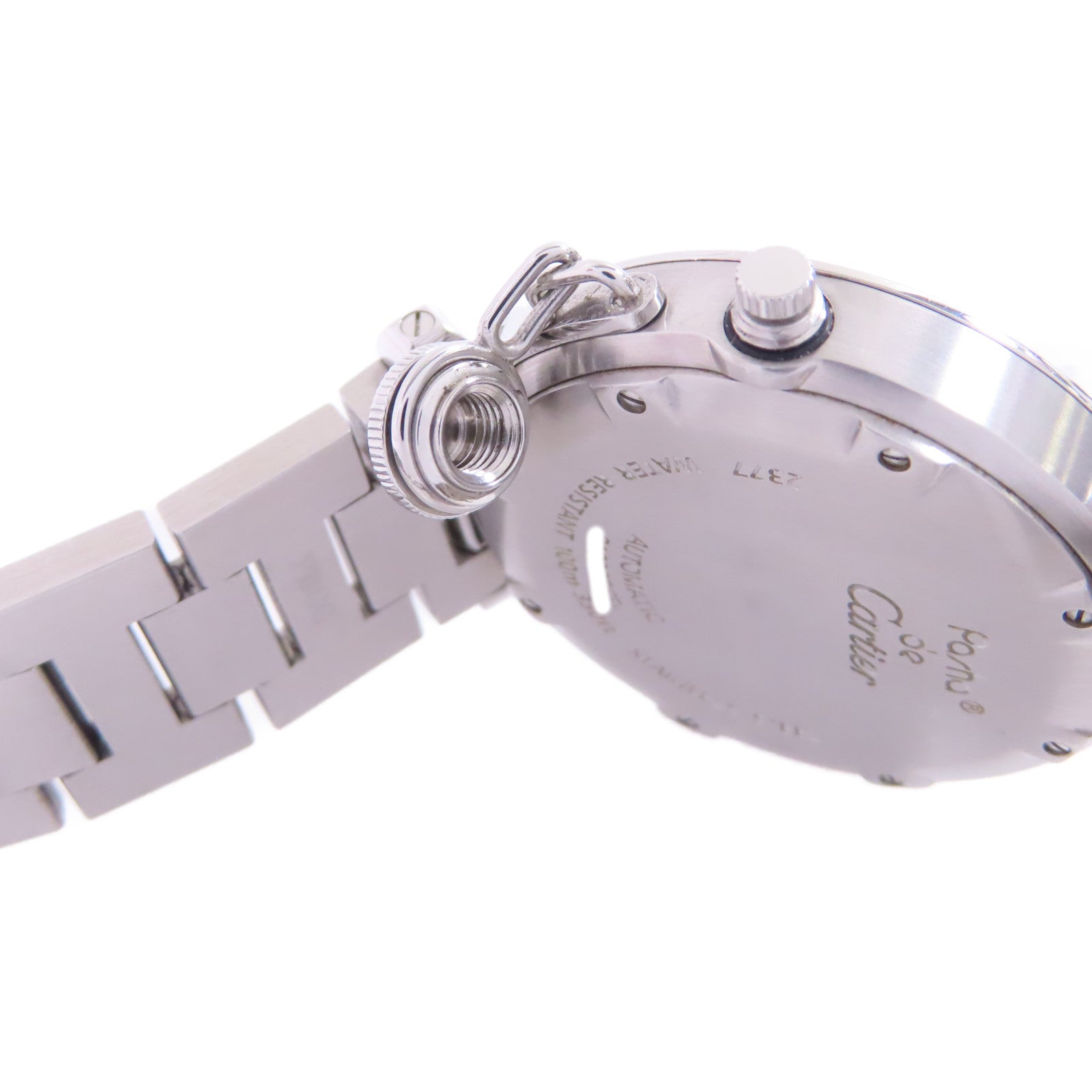 CARTIER Pasha C Watch不鏽鋼自動機芯手錶銀灰色