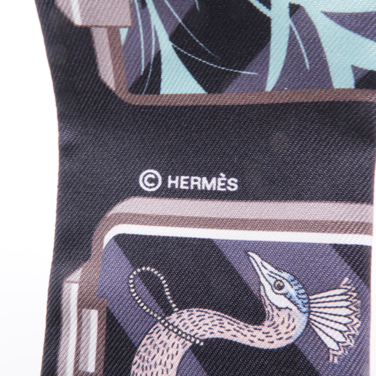 HERMES 絲質Twilly絲巾