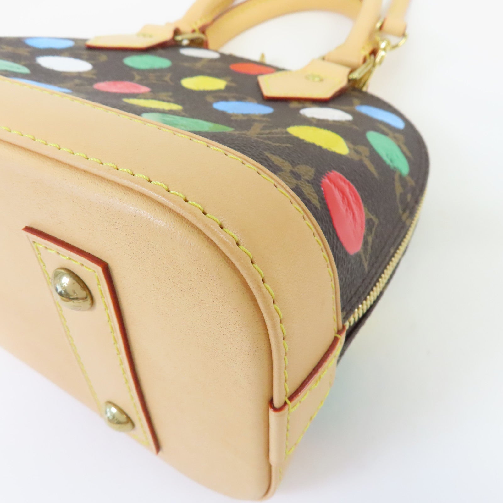 LOUIS VUITTON Monogram YK Alma BB金扣手挽肩背兩用袋彩色