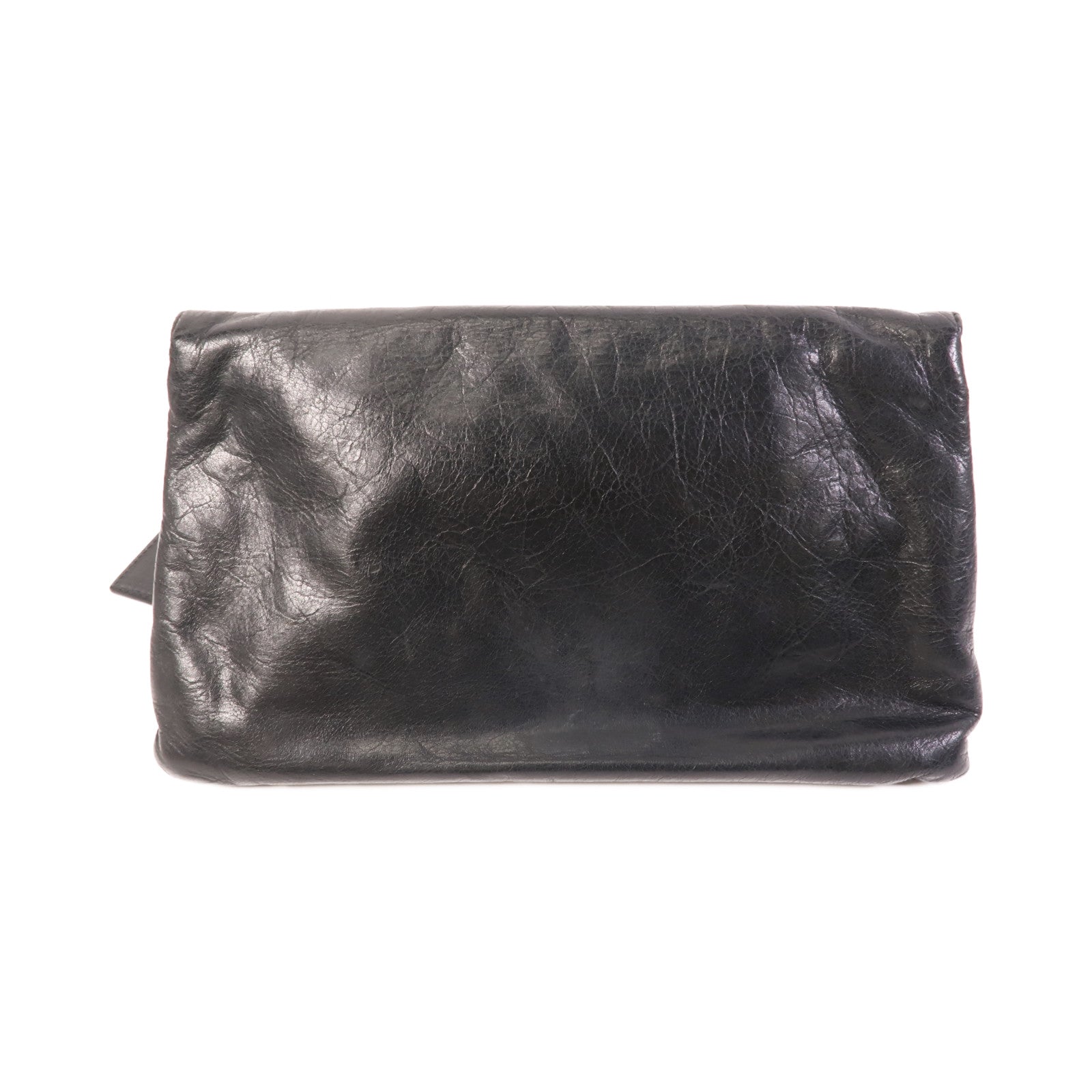 BALENCIAGA 牛皮皮革Pouch銀扣手拿包