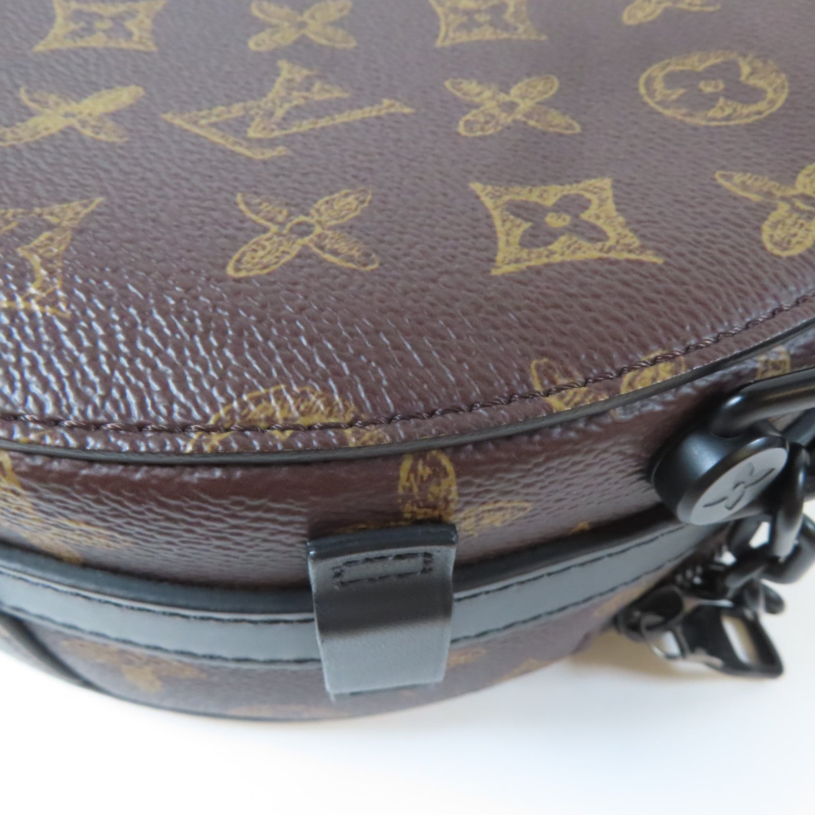 LOUIS VUITTON 【激減優惠】Monogram Wheel Box黑扣手挽肩背兩用袋啡色