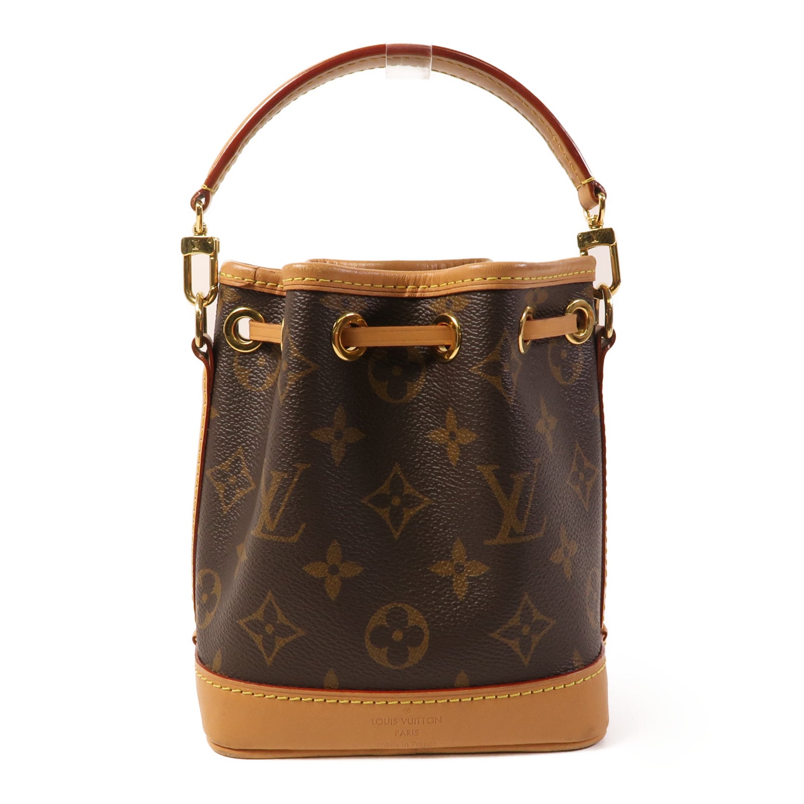 LOUIS VUITTON Monogram Nano Noe金扣手挽肩背兩用袋