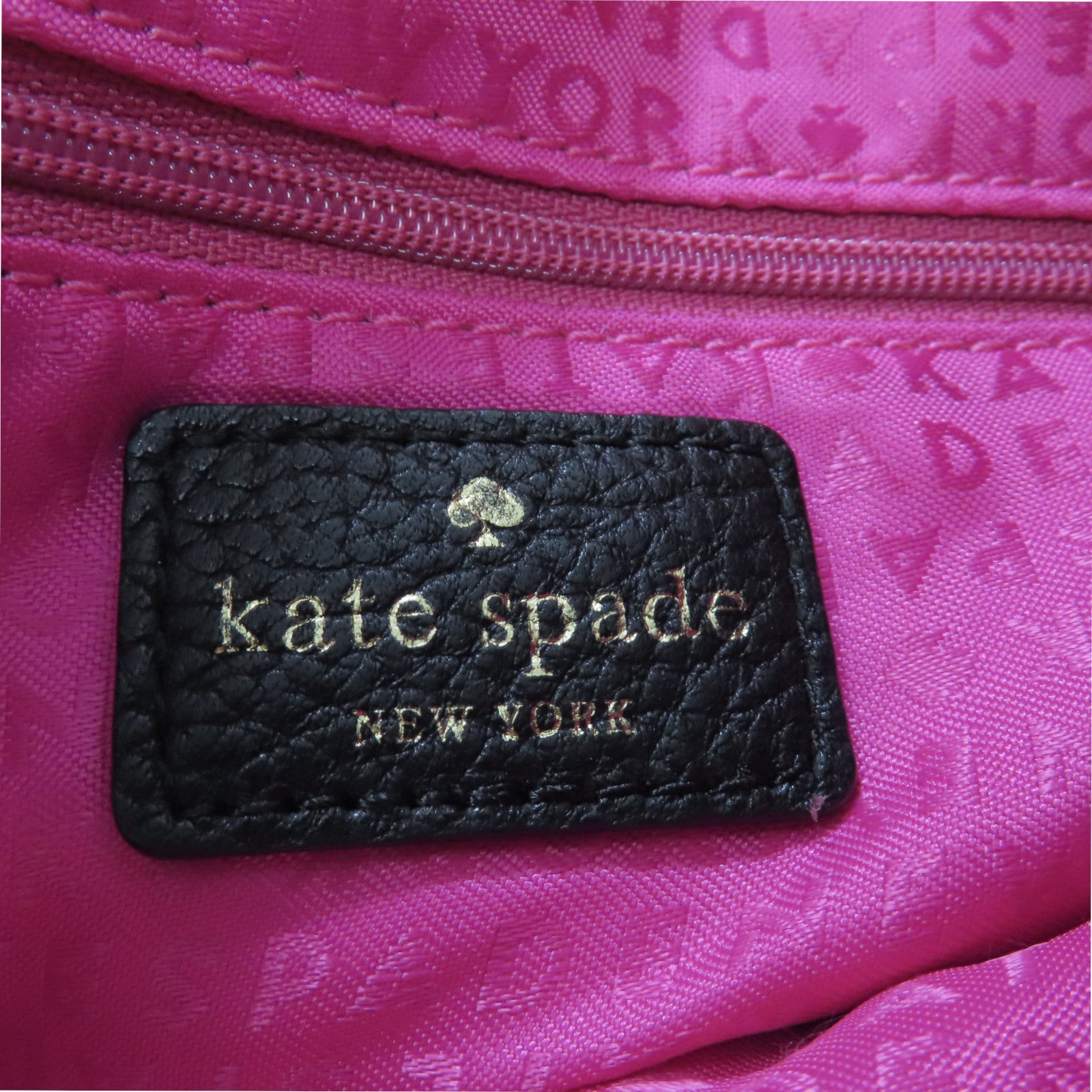 Kate Spade 牛皮皮革Hand Bag金扣手挽袋黑色