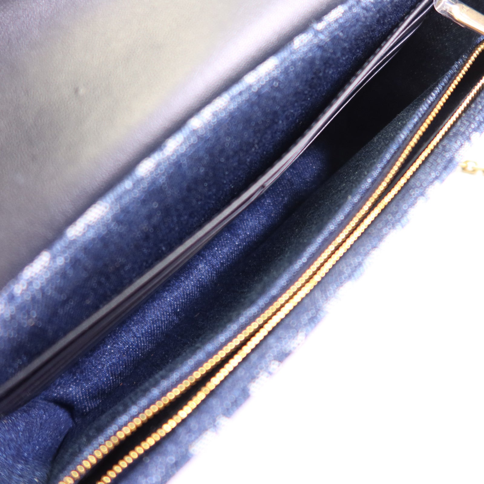 Dior Obriqur牛仔布Medium Saddle Pouch With Chain金扣鏈帶肩背袋