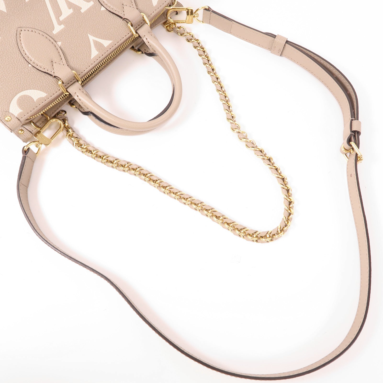 LOUIS VUITTON Monogram Empreinte On The Go East West金扣手挽肩背兩用袋