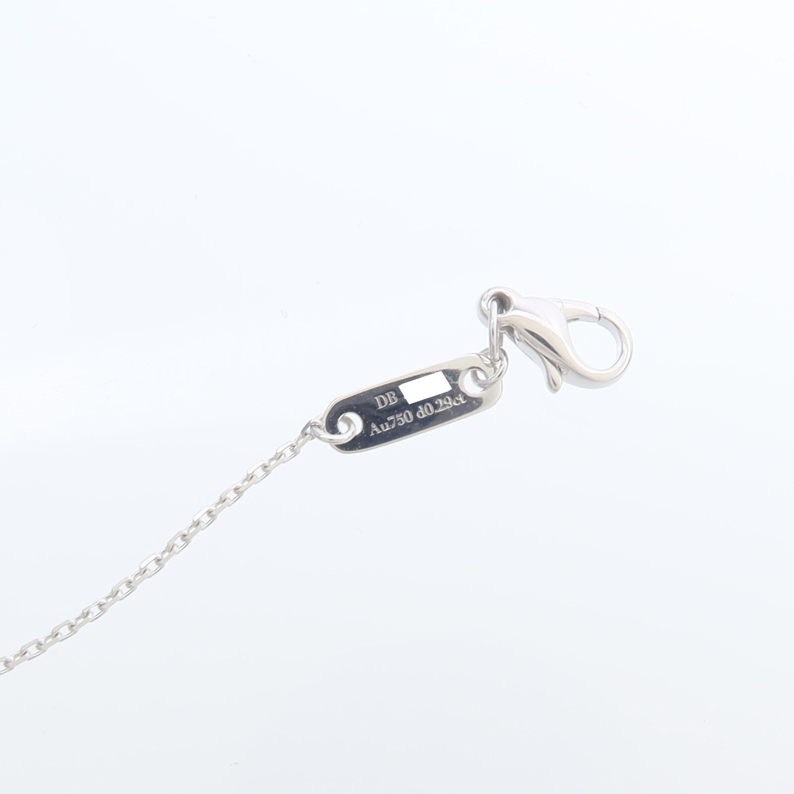 JEWELRY 18K白金De Beers Lotus鑽石項鍊