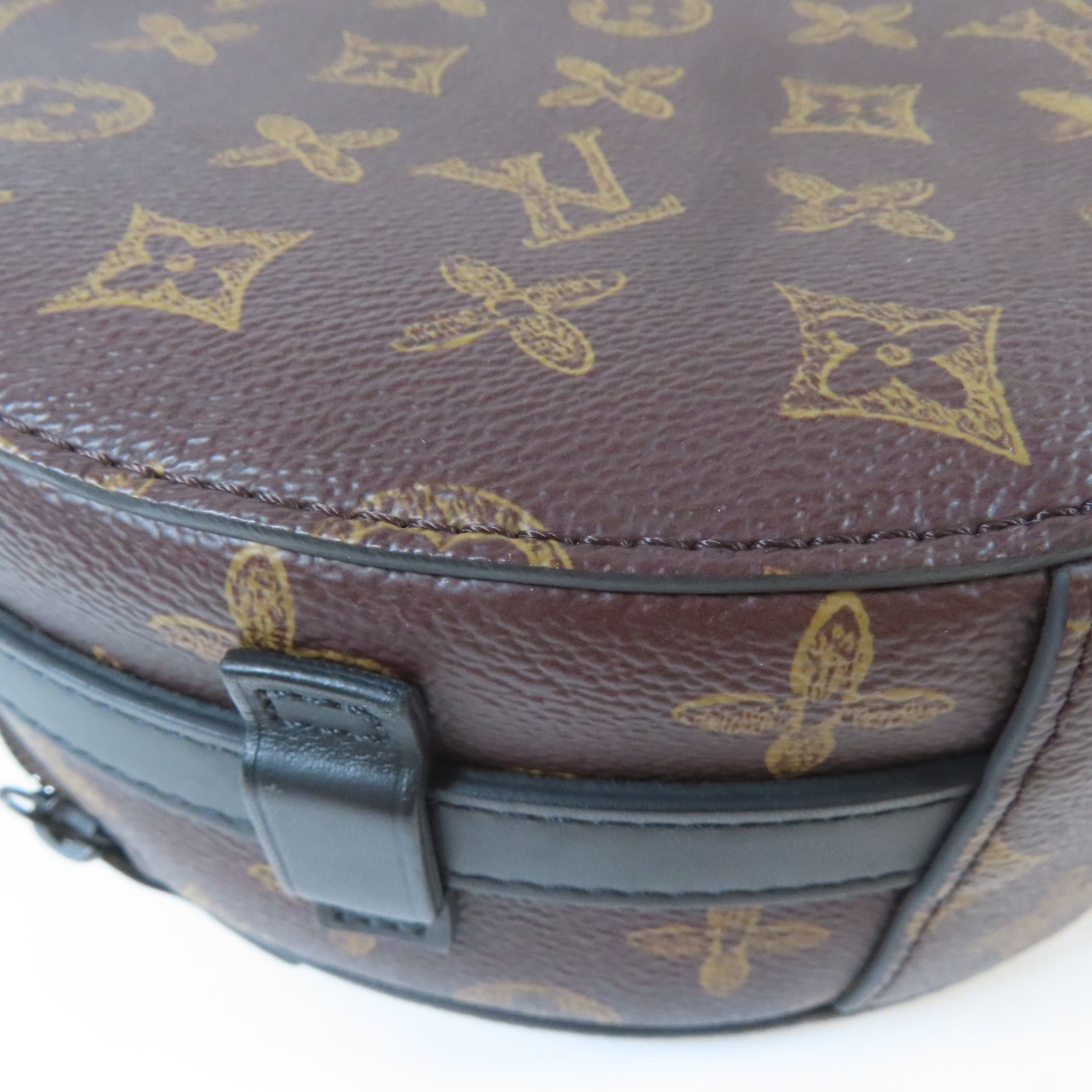 LOUIS VUITTON 【激減優惠】Monogram Wheel Box黑扣手挽肩背兩用袋啡色