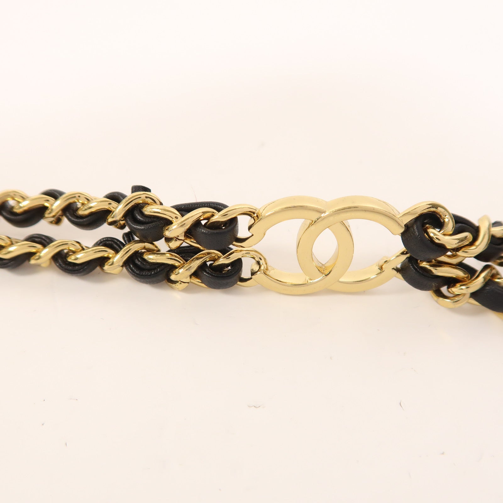 CHANEL 羊皮皮革Shoulder Bag金扣鏈帶肩背袋