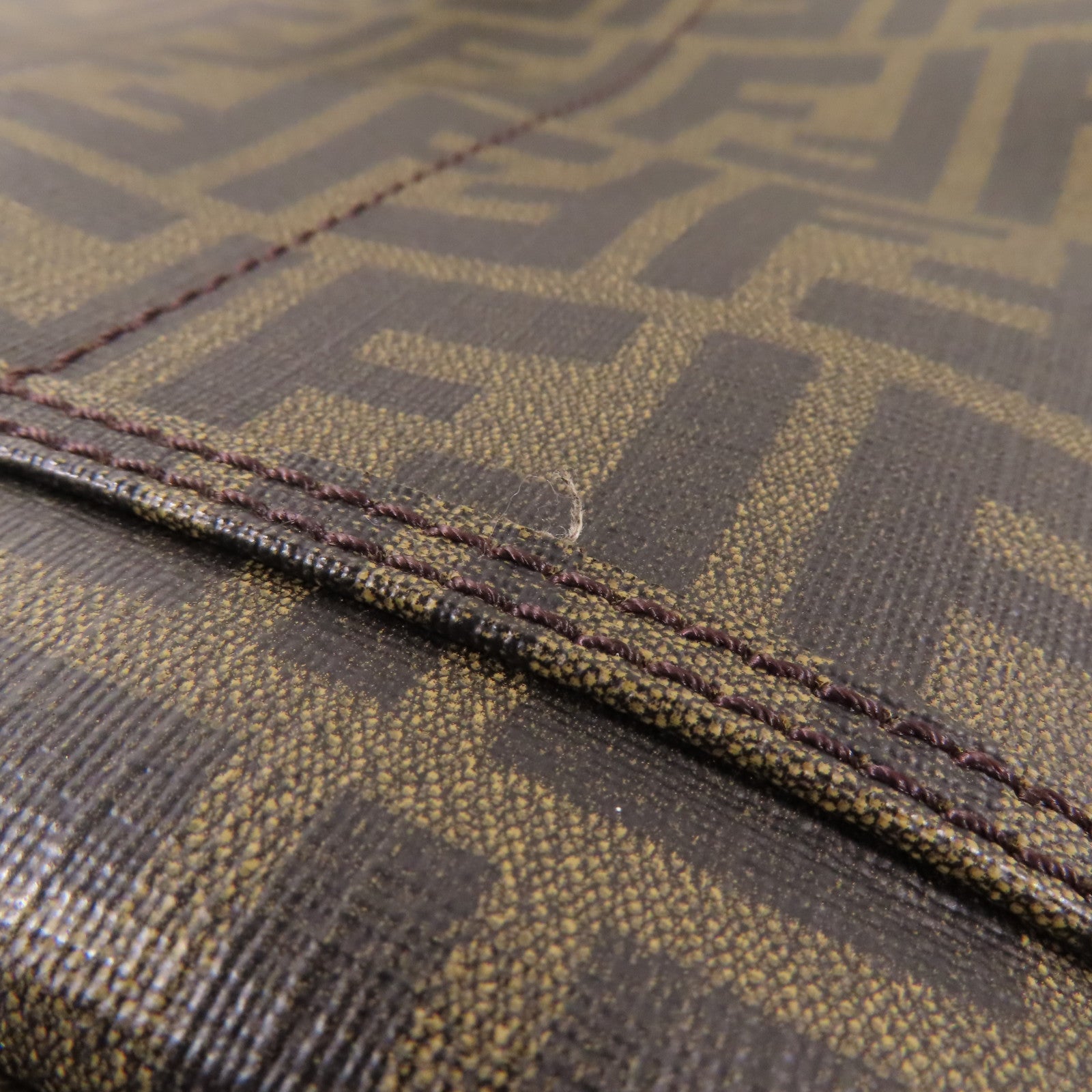 FENDI 塗層帆布Briefcase銀扣手挽肩背兩用袋