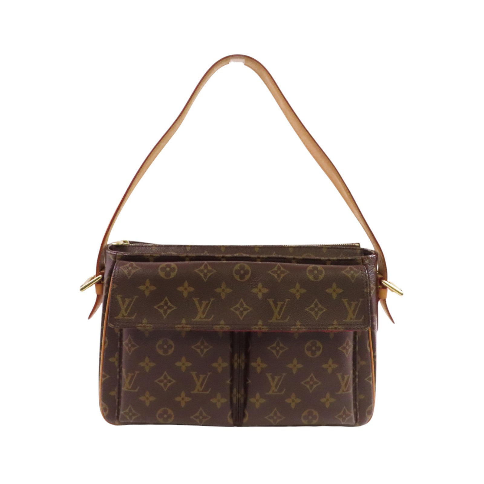LOUIS VUITTON Monogram Viva Cite GM Shoulder Bag金扣肩背袋