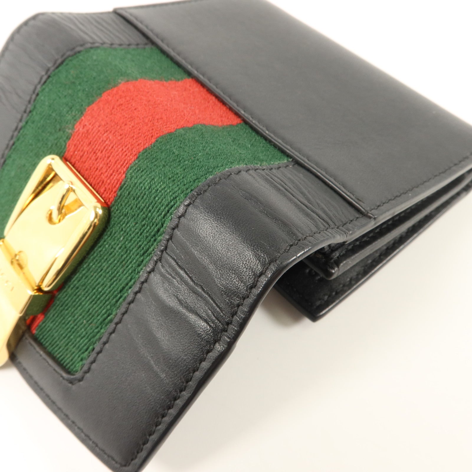 GUCCI 牛皮皮革Trifold Wallet錢包
