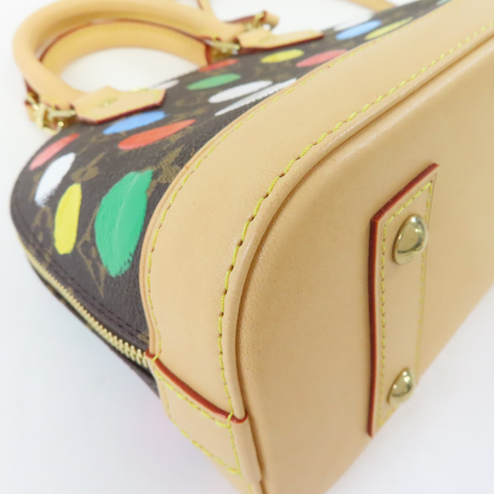 LOUIS VUITTON Monogram YK Alma BB金扣手挽肩背兩用袋彩色