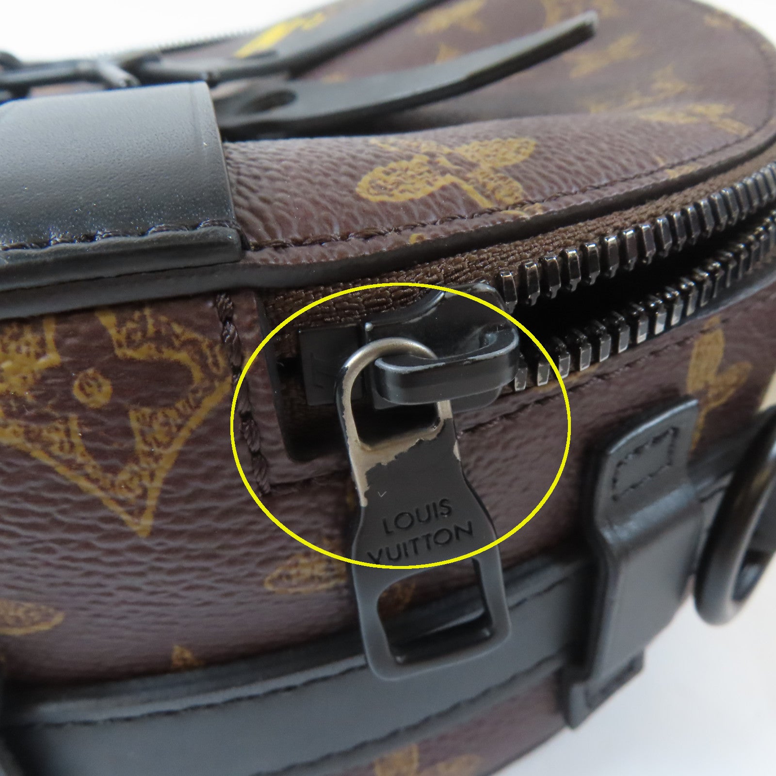 LOUIS VUITTON 【激減優惠】Monogram Wheel Box黑扣手挽肩背兩用袋啡色