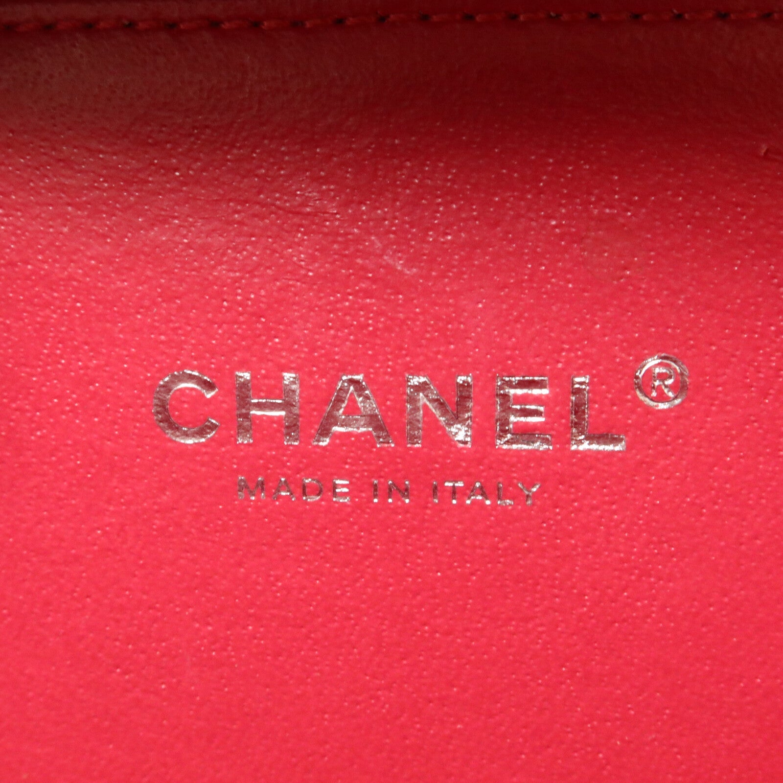 CHANEL 牛皮皮革Vanity Case鏈帶手挽肩背兩用袋