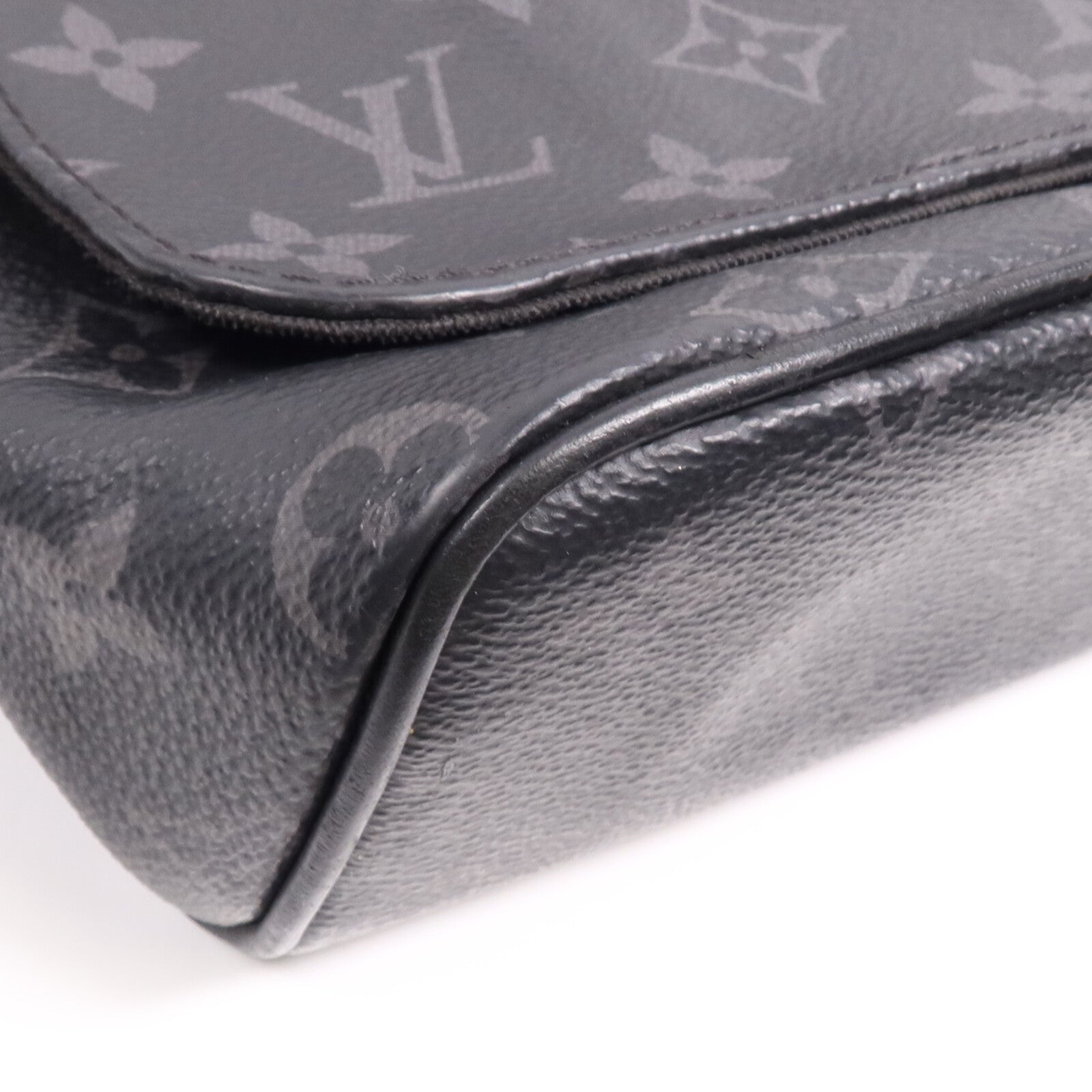 LOUIS VUITTON Monogram Eclipse District PM銀扣肩背袋