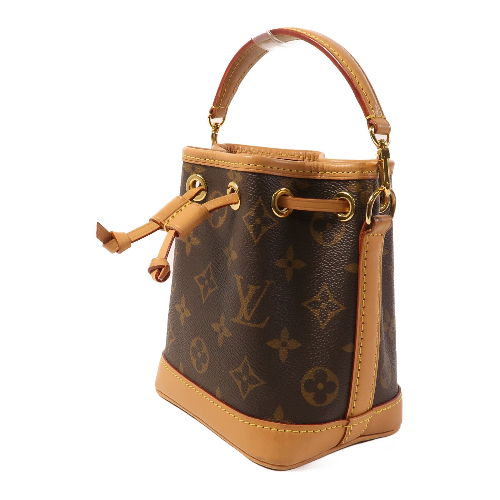 LOUIS VUITTON Monogram Nano Noe金扣手挽肩背兩用袋