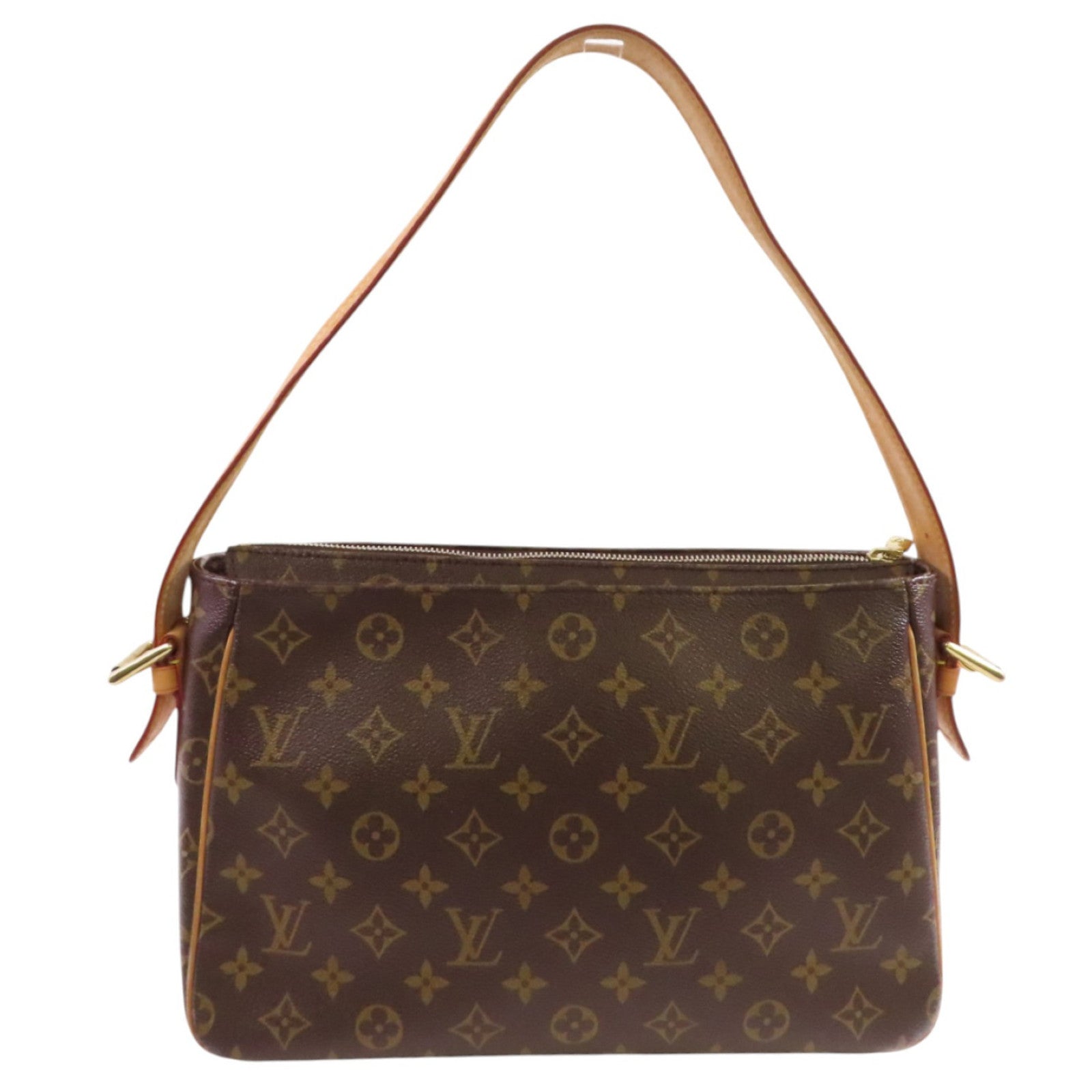 LOUIS VUITTON Monogram Viva Cite GM Shoulder Bag金扣肩背袋