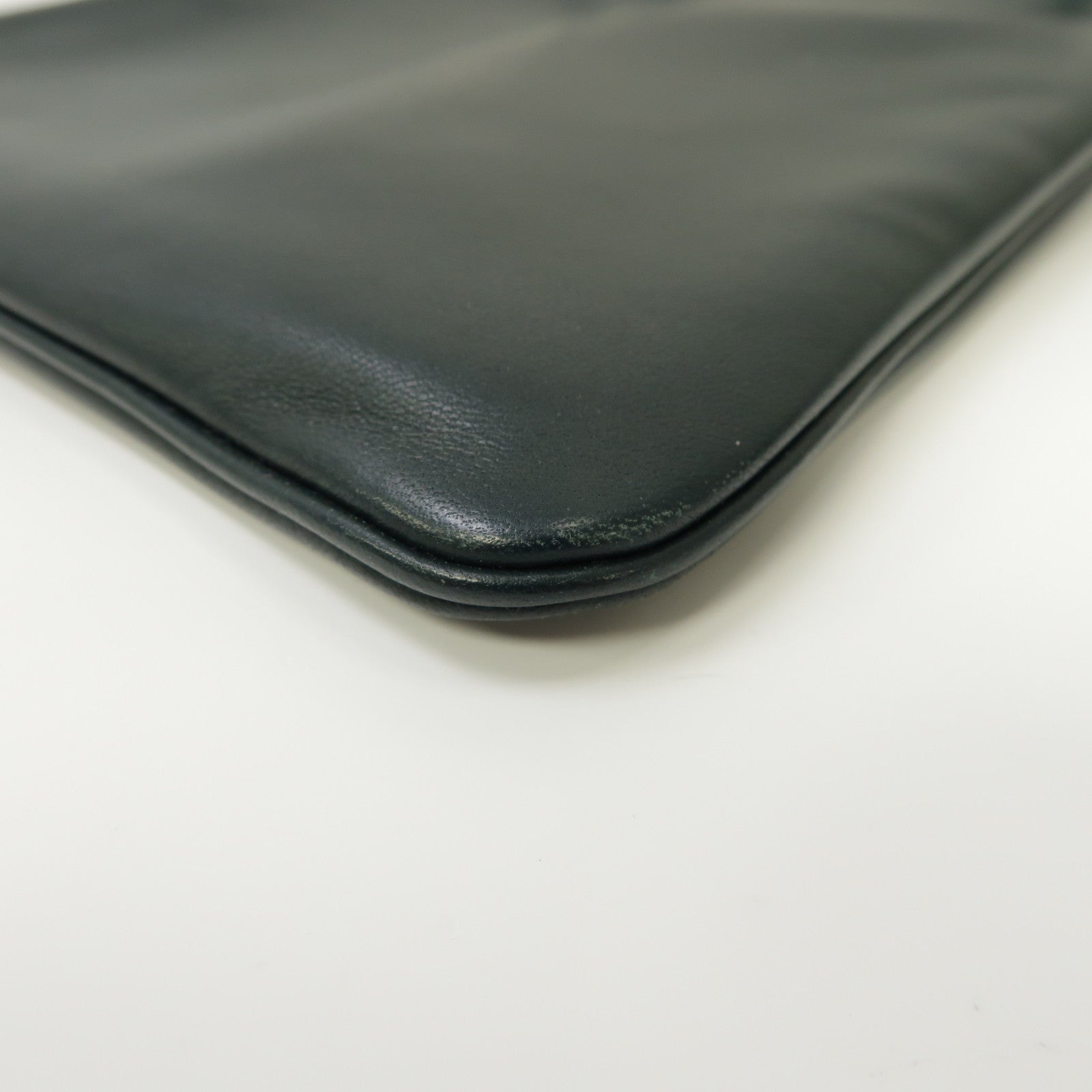 HERMES Swift皮革Aline銀扣肩背袋綠色