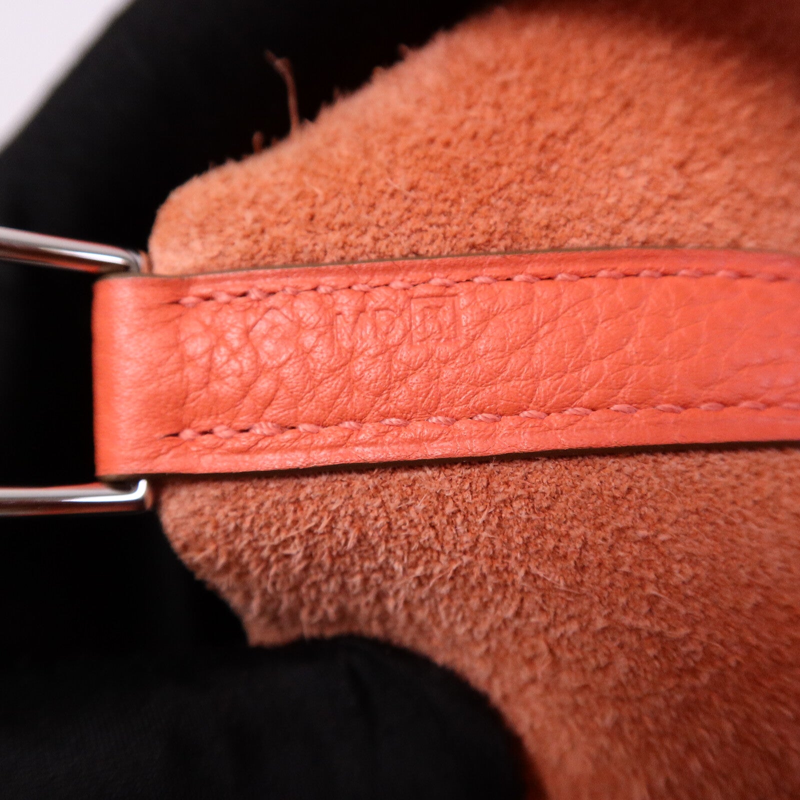 HERMES Clemence皮革Picotin MM扣手挽袋Rose Jaipur