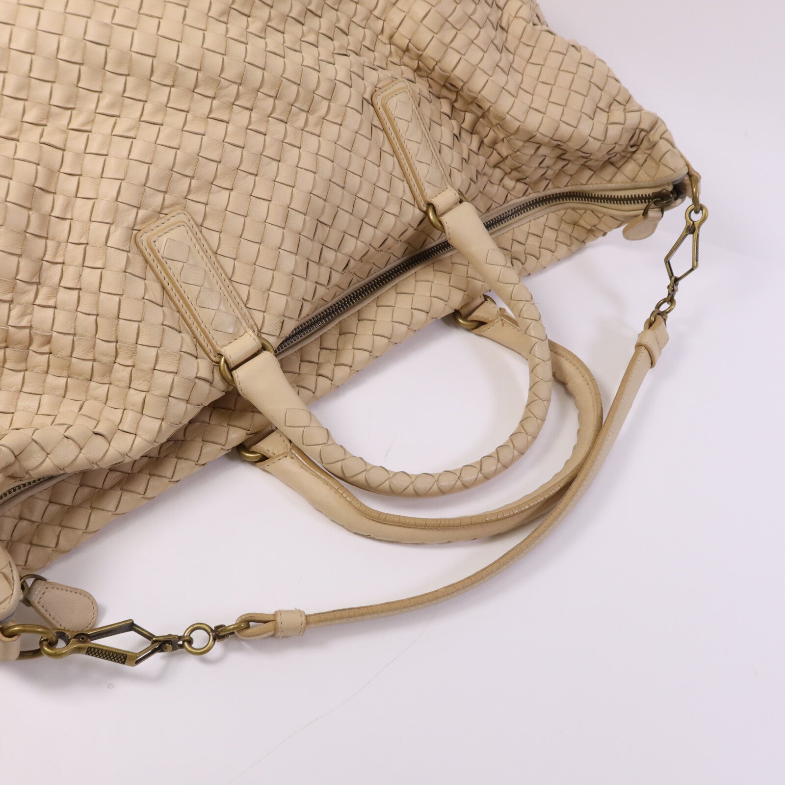 BOTTEGA VENETA Nappa皮革Intrecciato Convertible金扣手挽肩背兩用袋