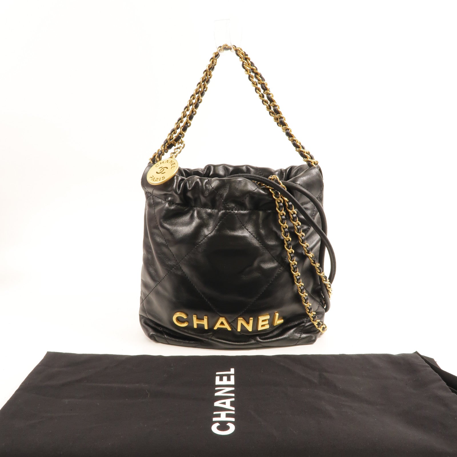 CHANEL 牛皮皮革Chanel 22 Mini手挽肩背兩用袋