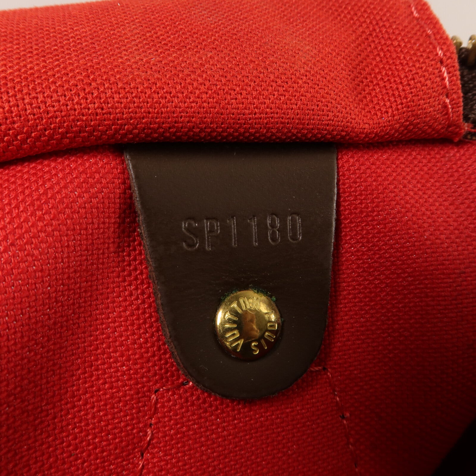 LOUIS VUITTON Damier Speedy 30金扣手挽袋