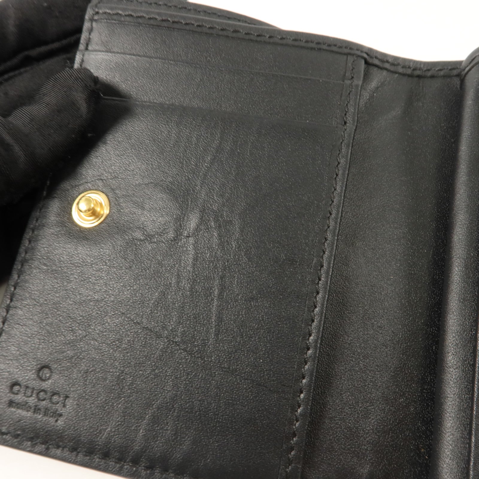 GUCCI 牛皮皮革Trifold Wallet錢包