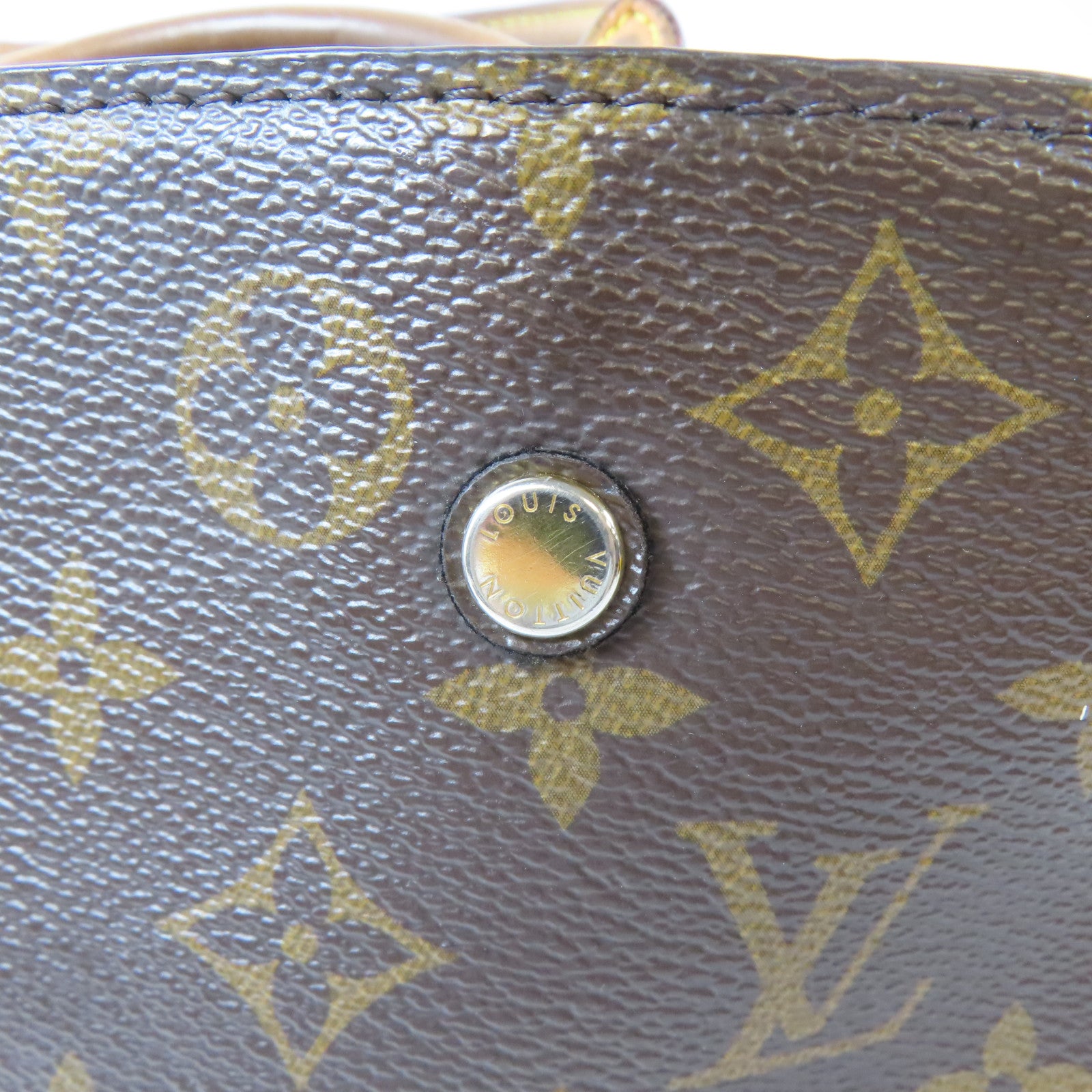 LOUIS VUITTON Monogram Montaigne金扣手挽肩背兩用袋啡色