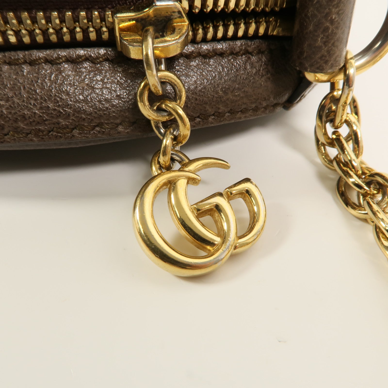 GUCCI 塗層帆布Ophidia鏈帶肩背袋