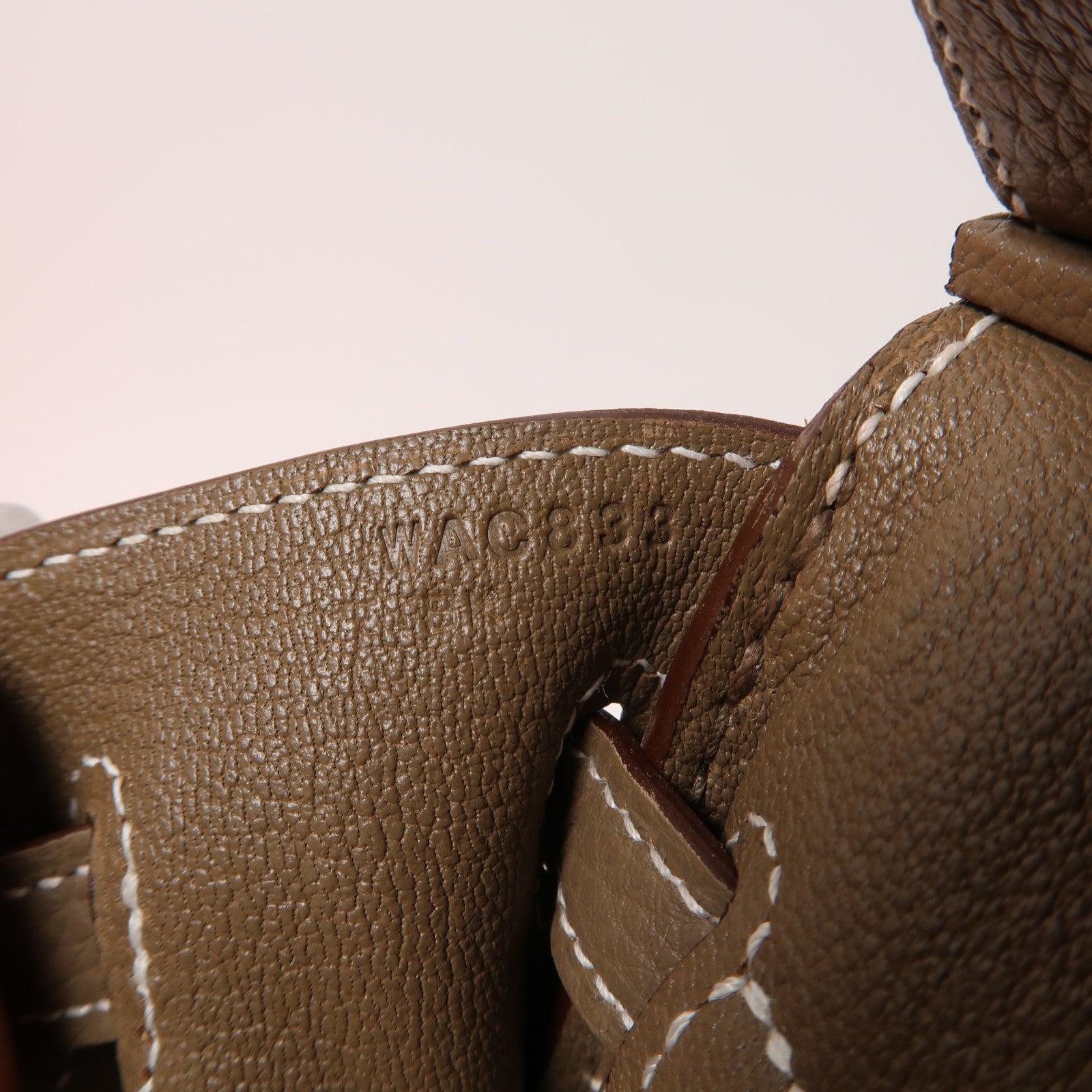 HERMES Togo皮革Birkin 25金扣手挽袋Etoupe大象灰色