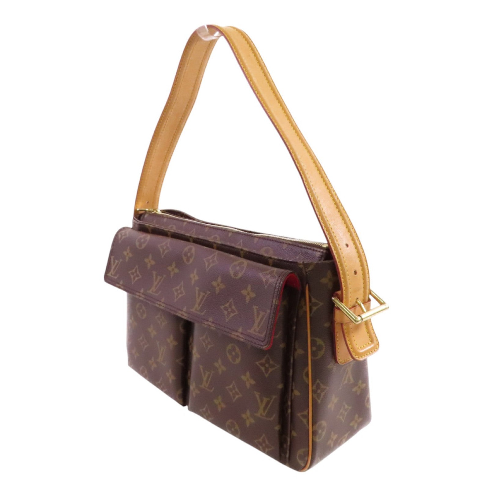 LOUIS VUITTON Monogram Viva Cite GM Shoulder Bag金扣肩背袋