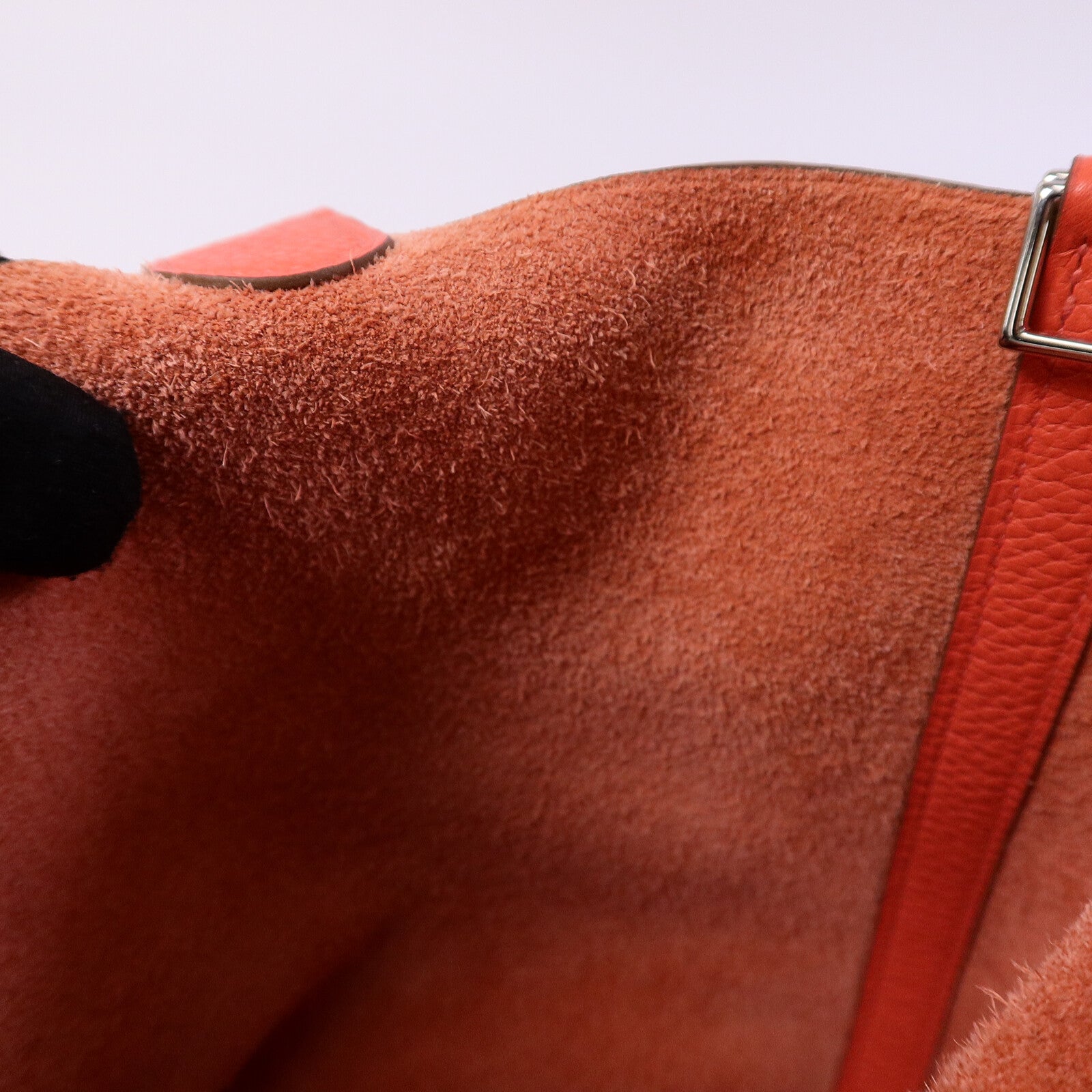 HERMES Clemence皮革Picotin MM扣手挽袋Rose Jaipur