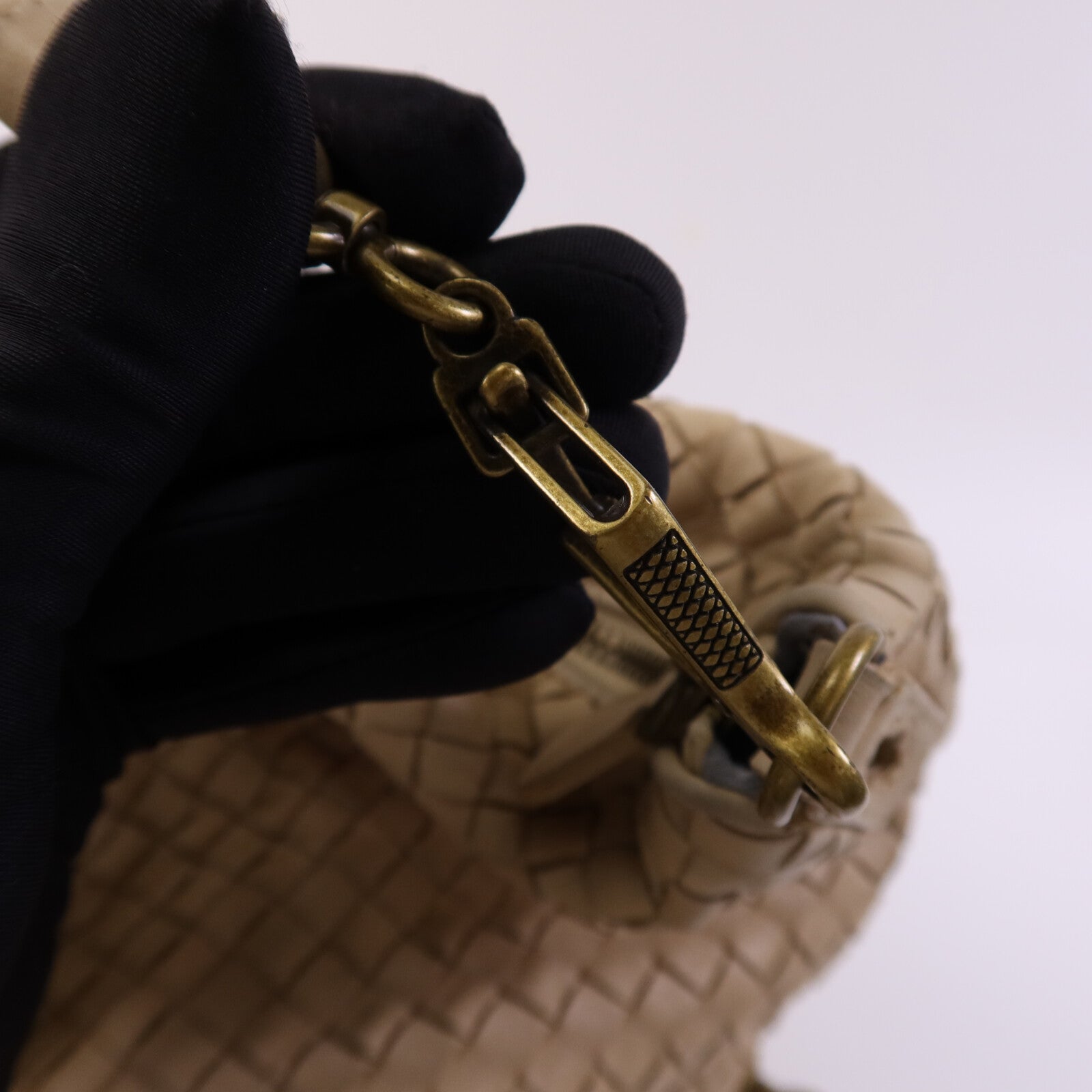 BOTTEGA VENETA Nappa皮革Intrecciato Convertible金扣手挽肩背兩用袋