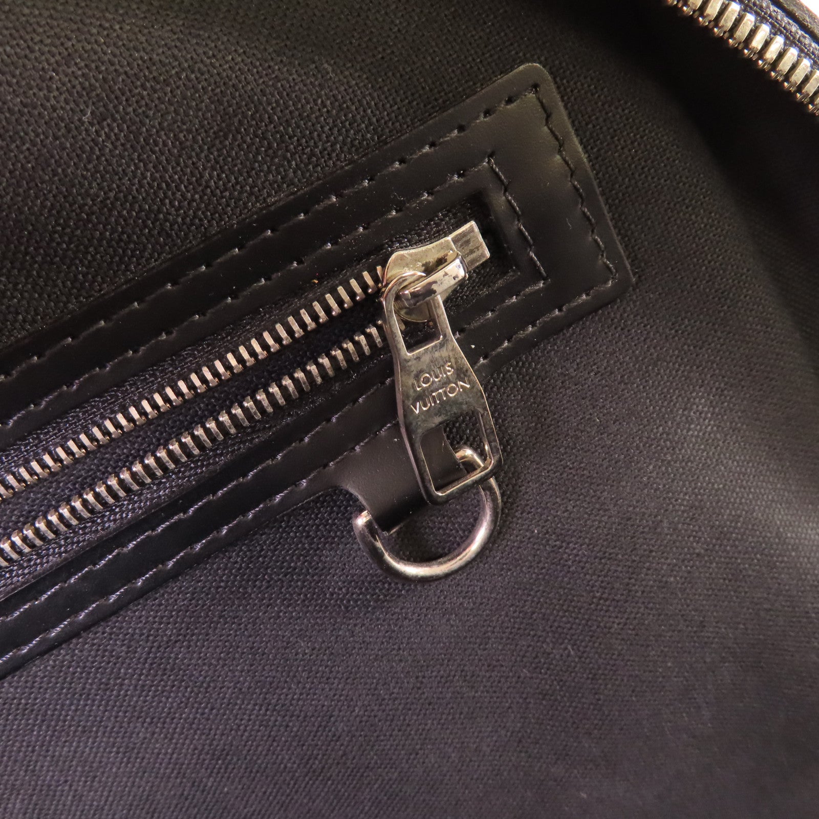 LOUIS VUITTON 【激減優惠】Epi Bassano MM Business Bag銀扣手挽肩背兩用公事包黑色