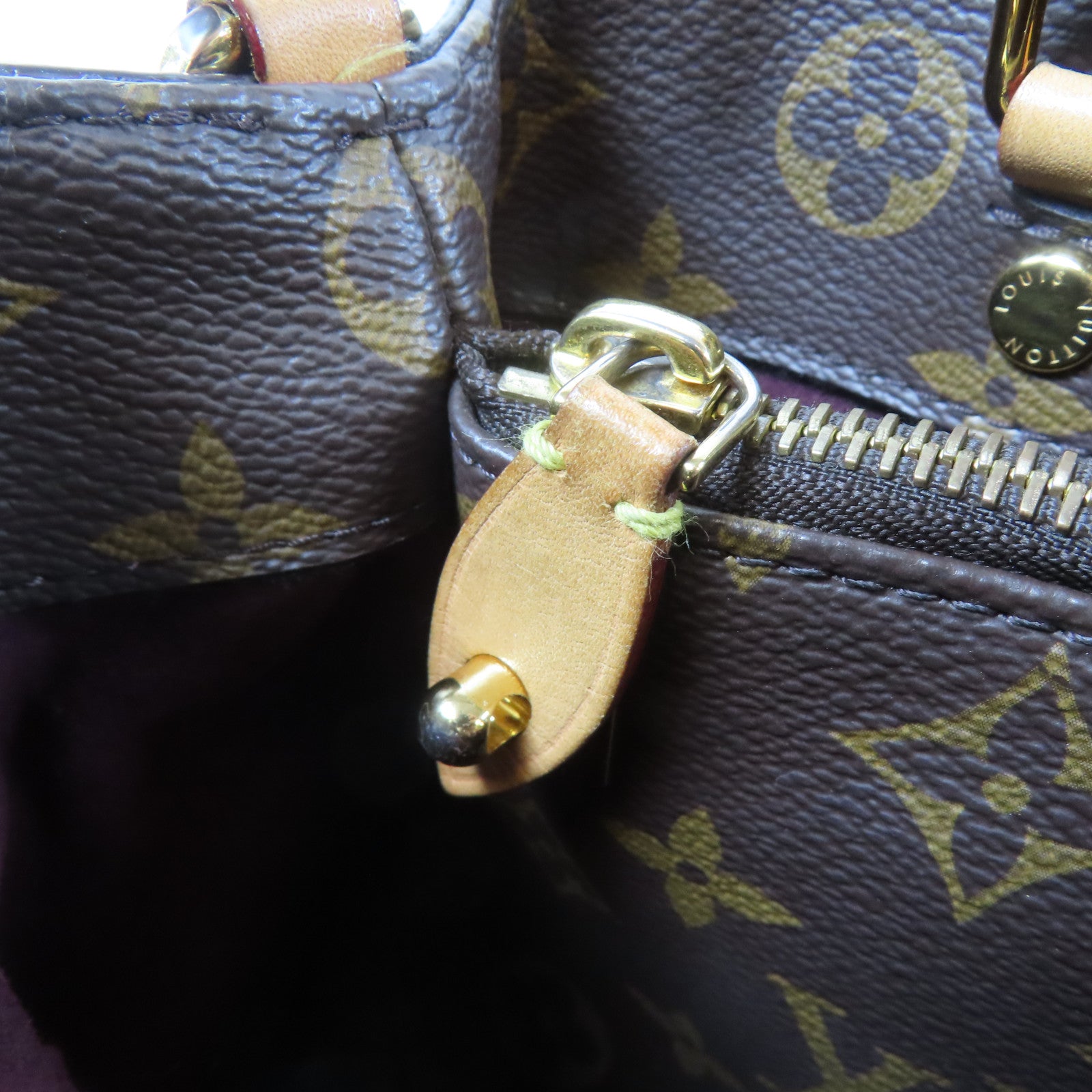 LOUIS VUITTON Monogram Montaigne金扣手挽肩背兩用袋啡色