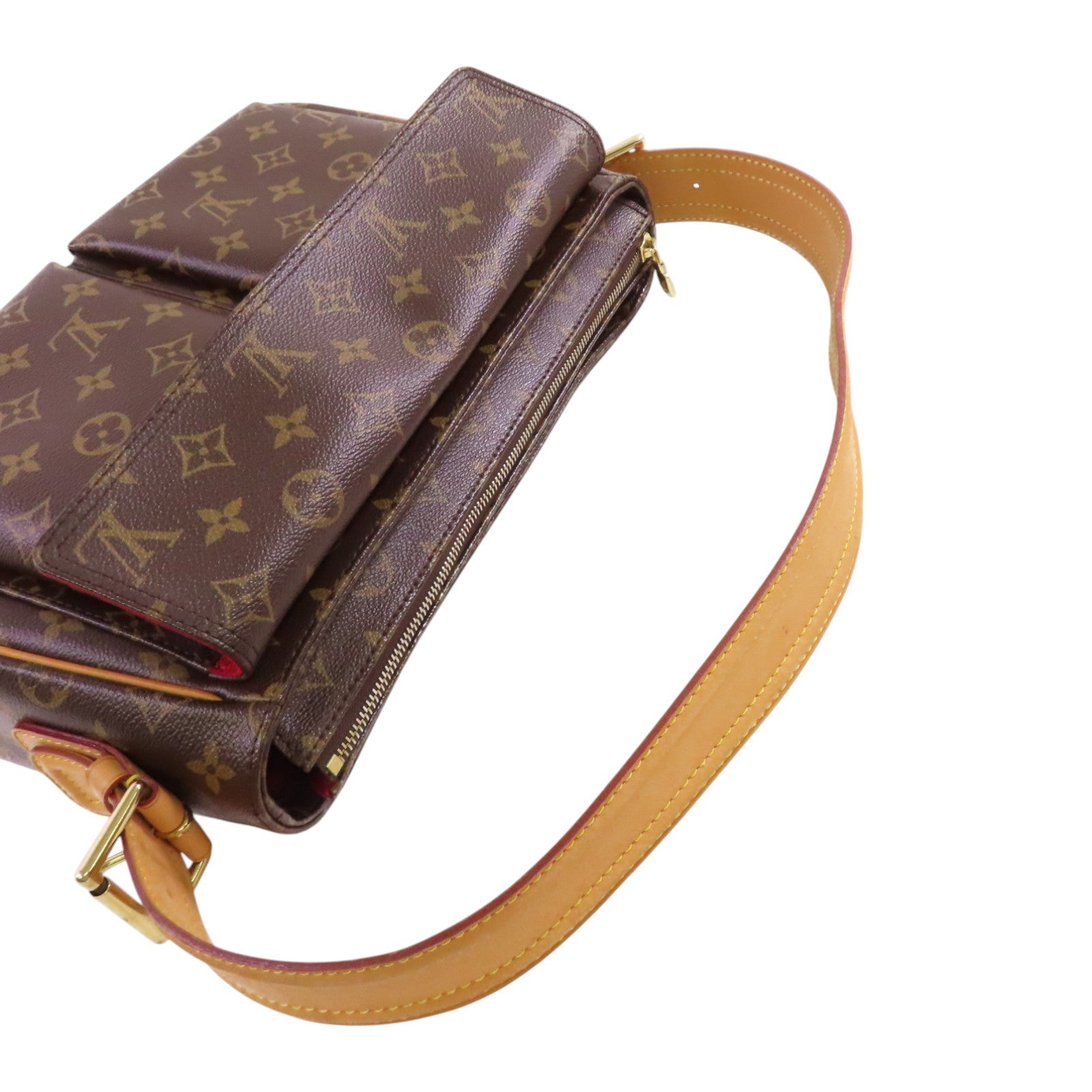LOUIS VUITTON Monogram Viva Cite GM Shoulder Bag金扣肩背袋