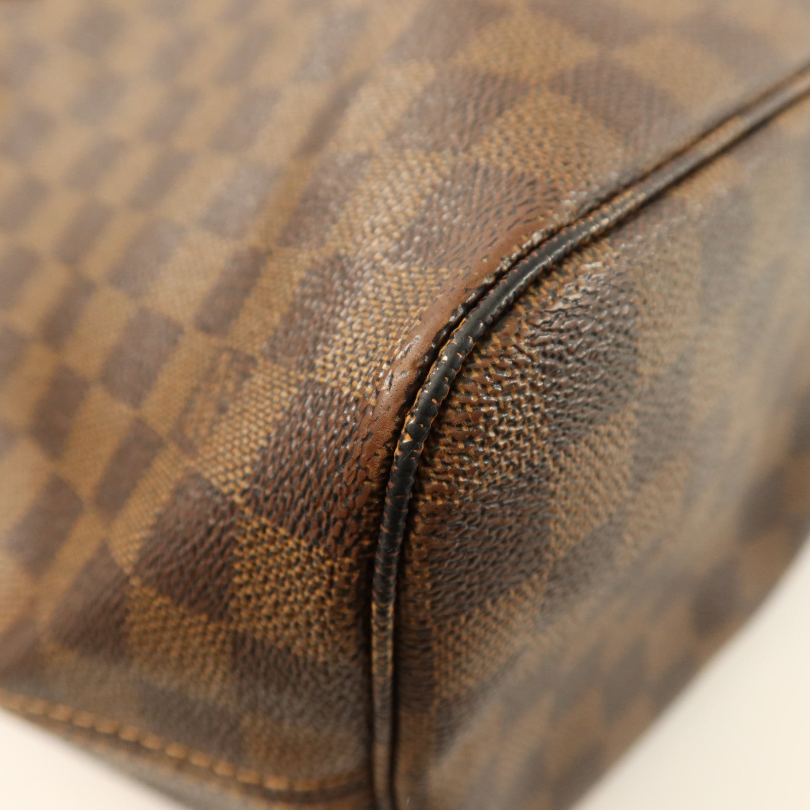 LOUIS VUITTON Damier Neverfull MM金扣手挽袋/肩背袋